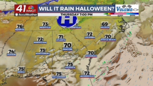 Rain odds for Halloweekend dropping — 41NBC / WMGT Macon